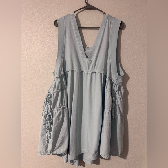 By Anthropologie Sleeveless Asymmetrical Mini Dress Size XL - Picture 3 of 9